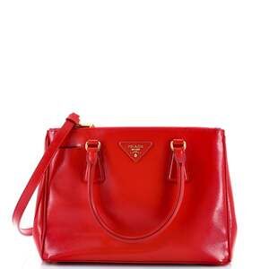 Prada Double Zip Lux Tote Vernice #254226P11B